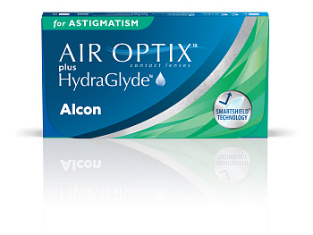 AIR OPTIX plus HydraGlyde for ASTIGMATISM  / Ось 10 / BC 8.7 (3шт.)